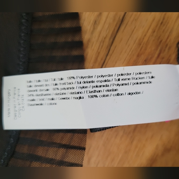 Passionate by Chantelle Bra & Panty Set Size 32DDD & Medium Black NWT - Picture 5 of 10